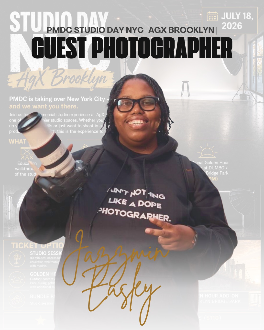 Guest Photographer for PMDC Studio Day NYC: Jazzmin Easley (@shotbyjazzmin)